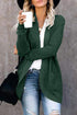 Pocket Knitted Solid Color Cardigan